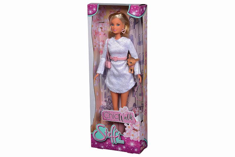 Lalka steffi z psem chihuahua