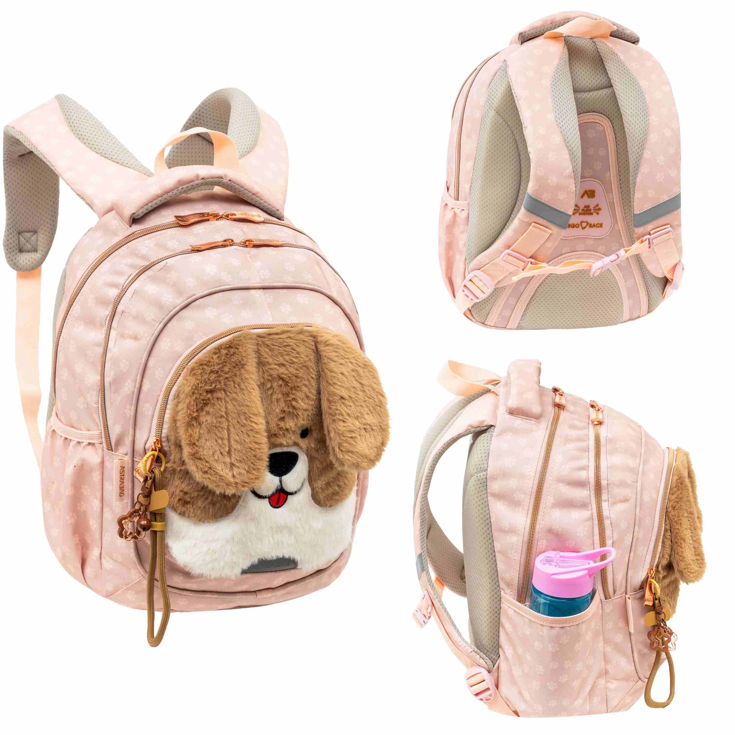 Plecak 3-komorowy Astrabag Fluffy Puppy