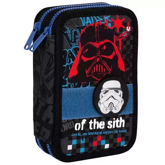 Piórnik 2-komorowy z wyposażeniem coolpack  disney core jumper 2 star wars