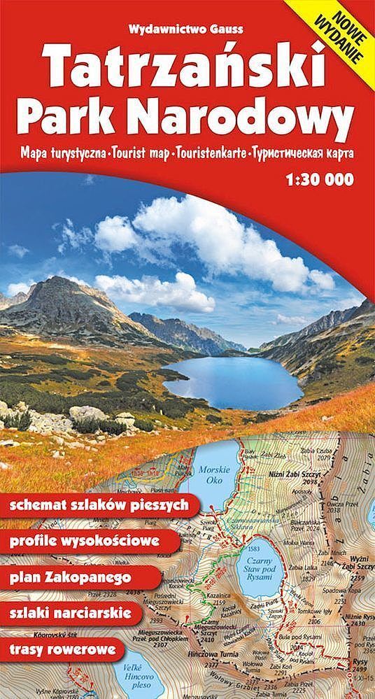 Mapa tatrzański park narodowy wyd. 16