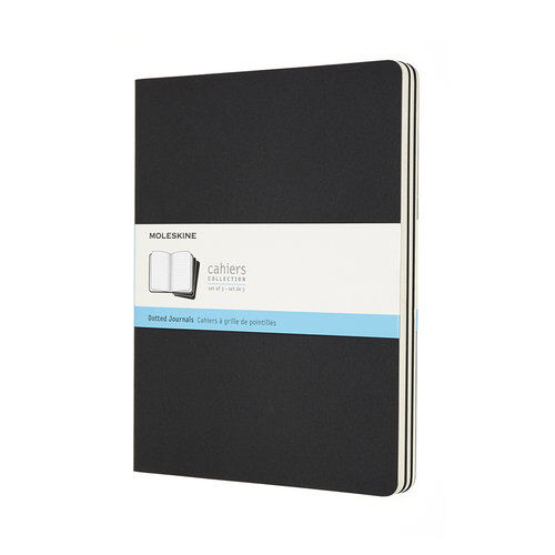 3 Zeszyty Moleskine Cahier Journals XL kropki