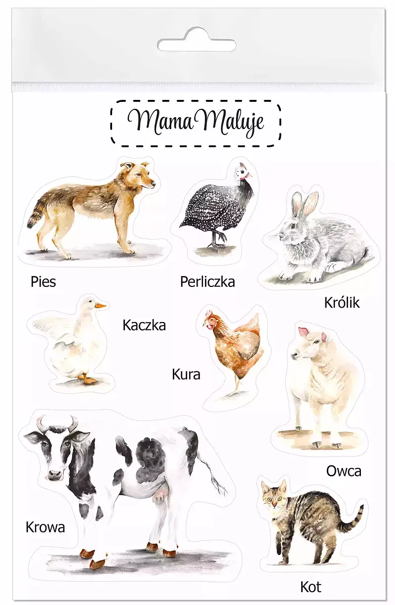 Naklejki duże zwierzęta wiejskie 1