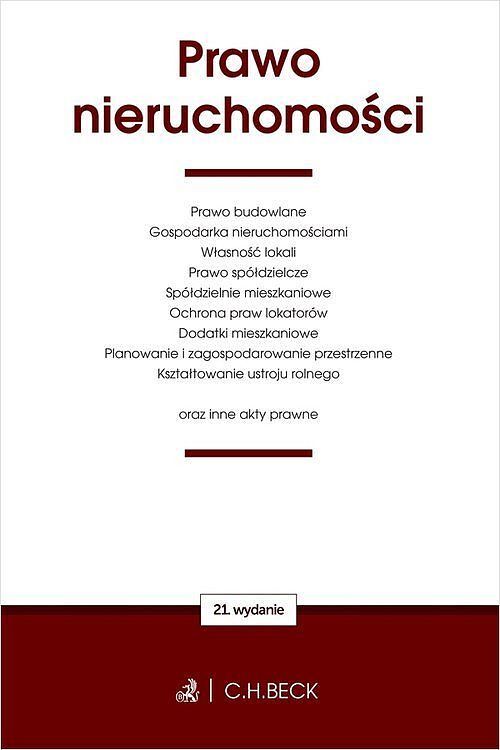 Prawo nieruchomości oraz inne akty prawne