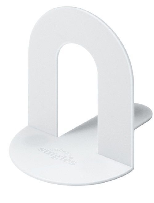 Book end - podpórka pod książki - biała