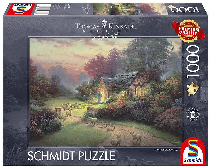 Puzzle 1000 pq t. Kinkade chatka dobrego pasterza