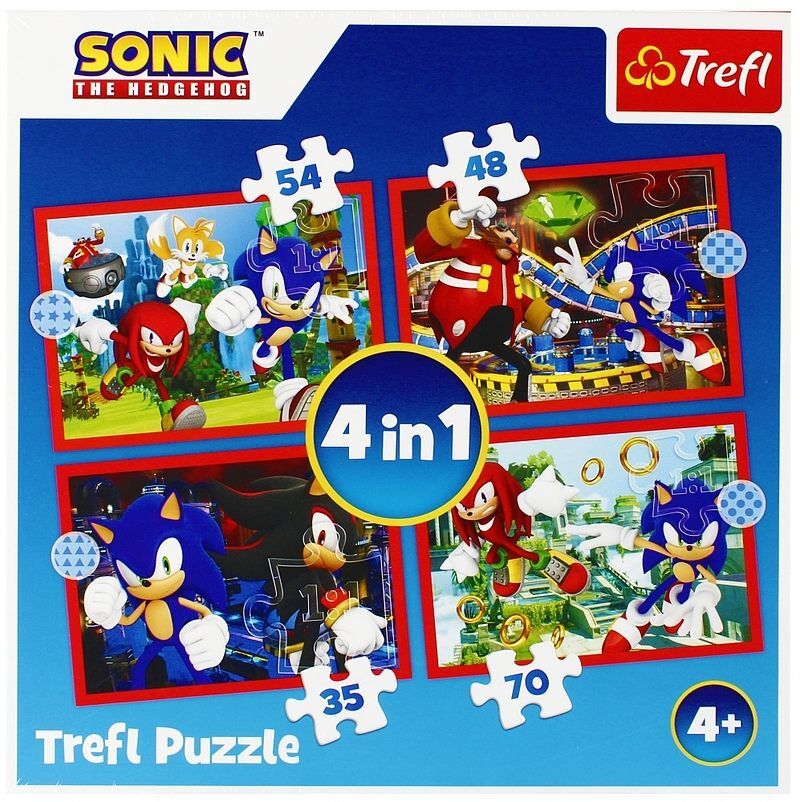 Puzzle 4w1 Przygody Sonica