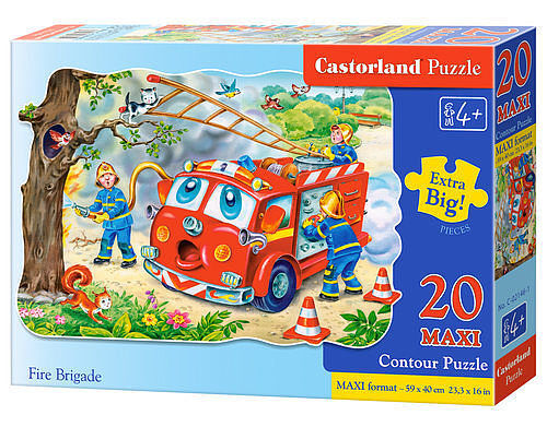 20 maxi puzzle podłogowe - Strażacy -wiek 2+