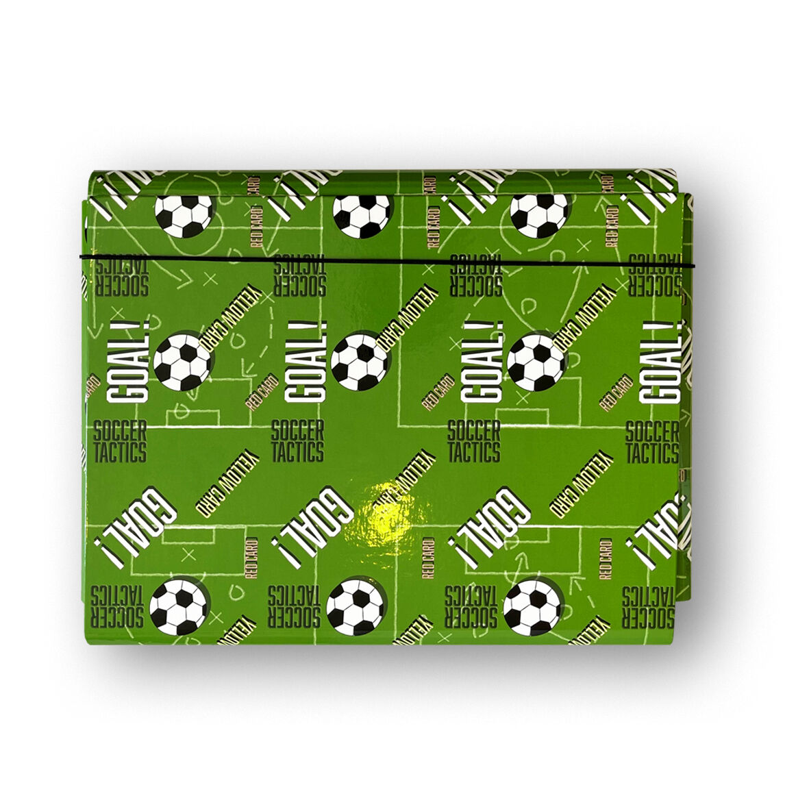 TECZKA ŁAMANA A4 NA GUMKĘ T 0128/1 GOAL FOLIA BŁYSK