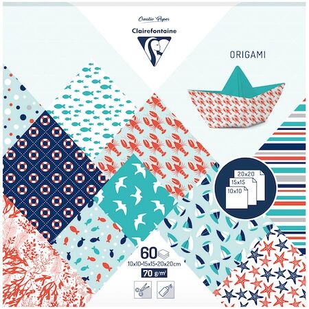 Papier origami Żeglarz 3 formaty 60 arkuszy