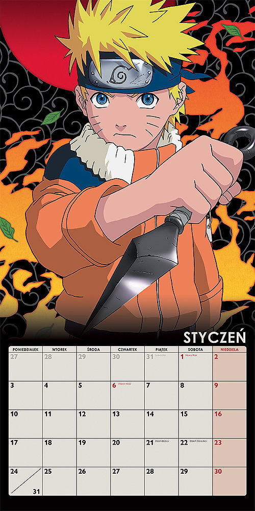 Naruto - kalendarz ścienny 2022