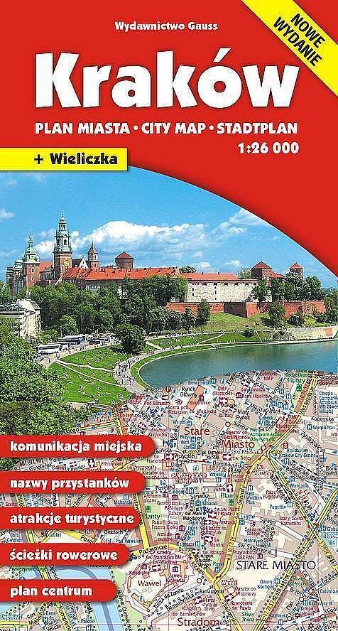 Kraków. Plan miasta w skali 1:26 000
