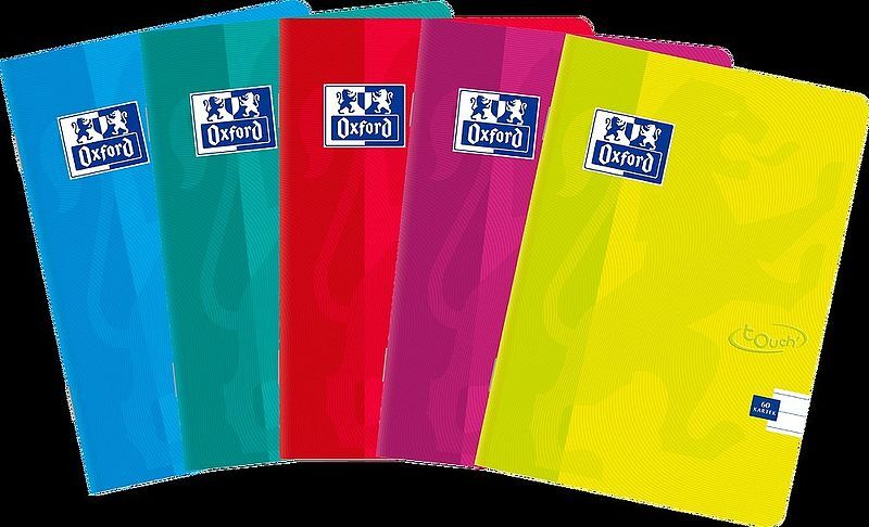 Zeszyt a4 60k linia oxford touch mix pakiet 5 sztuk