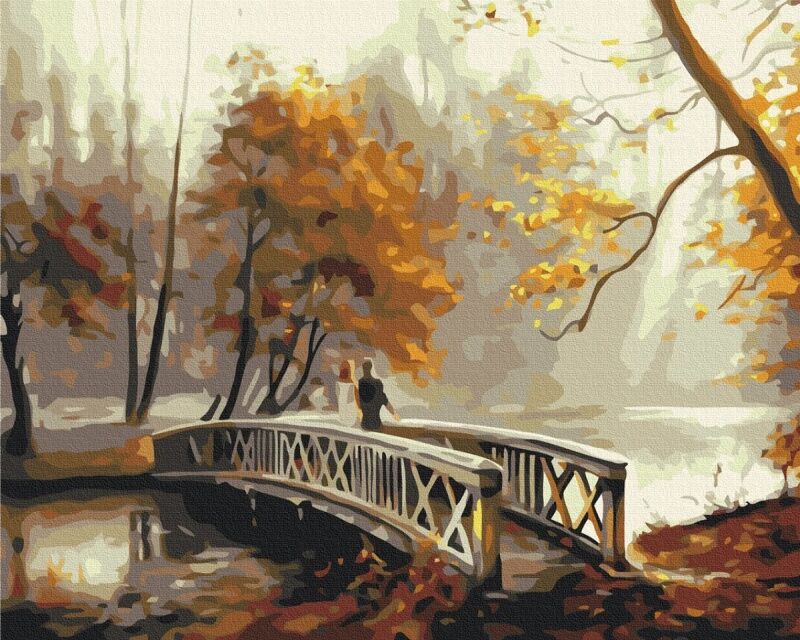 Malowanie po numerach BRUSHME40x50 cm Jesienna Mgła