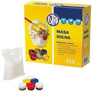 Masa solna 450 g + zestaw farb do malowania