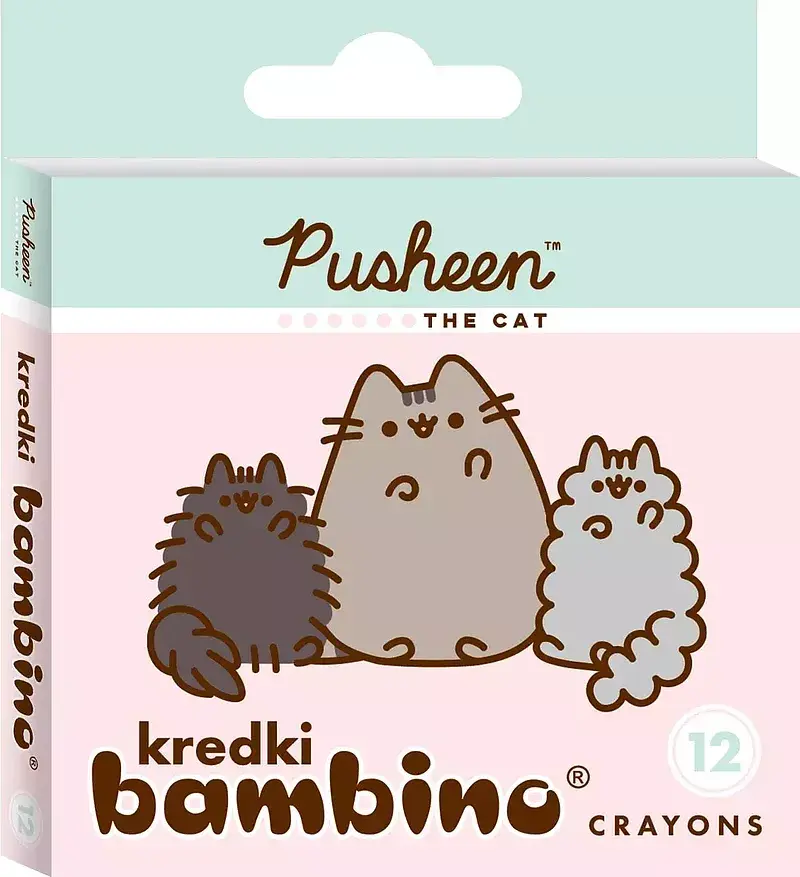 Kredki bambino pusheen 12 kolorów