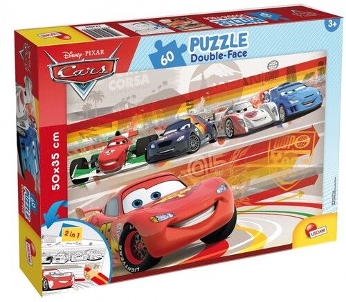 Puzzle dwustronne plus Auta 60