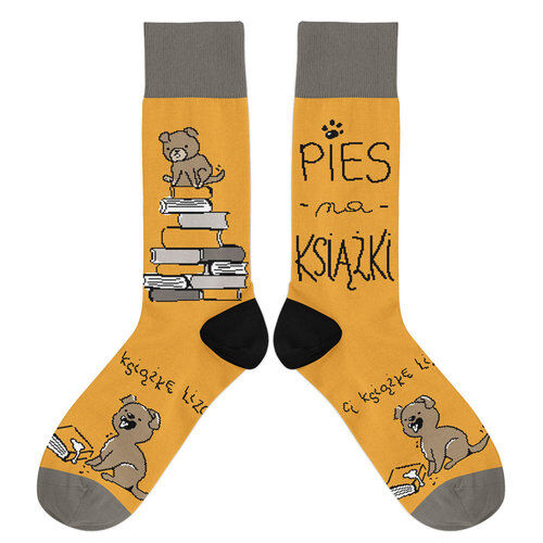 Skarpetki Pies na książki 42/46