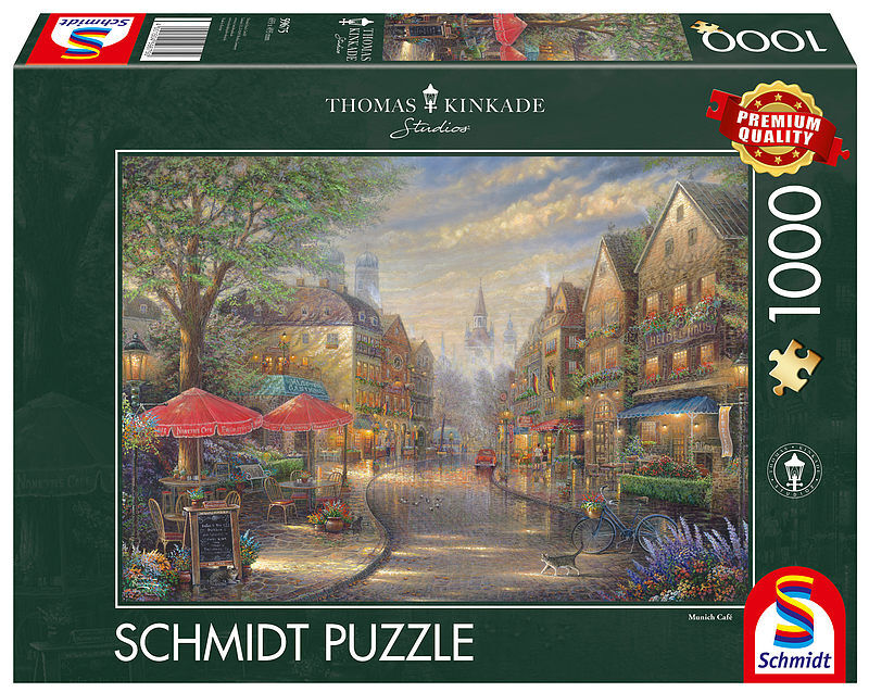 Puzzle 1000 pq kawiarenka w monachium t. Kinkade 109416