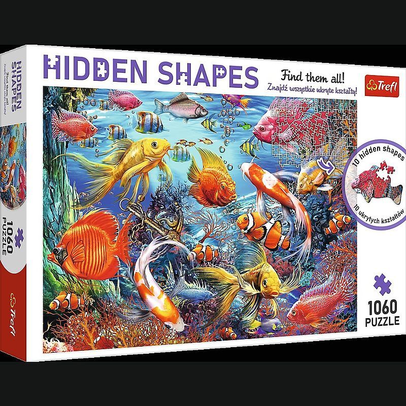 Puzzle 1060 Hidden Shapes Podwodne życie
