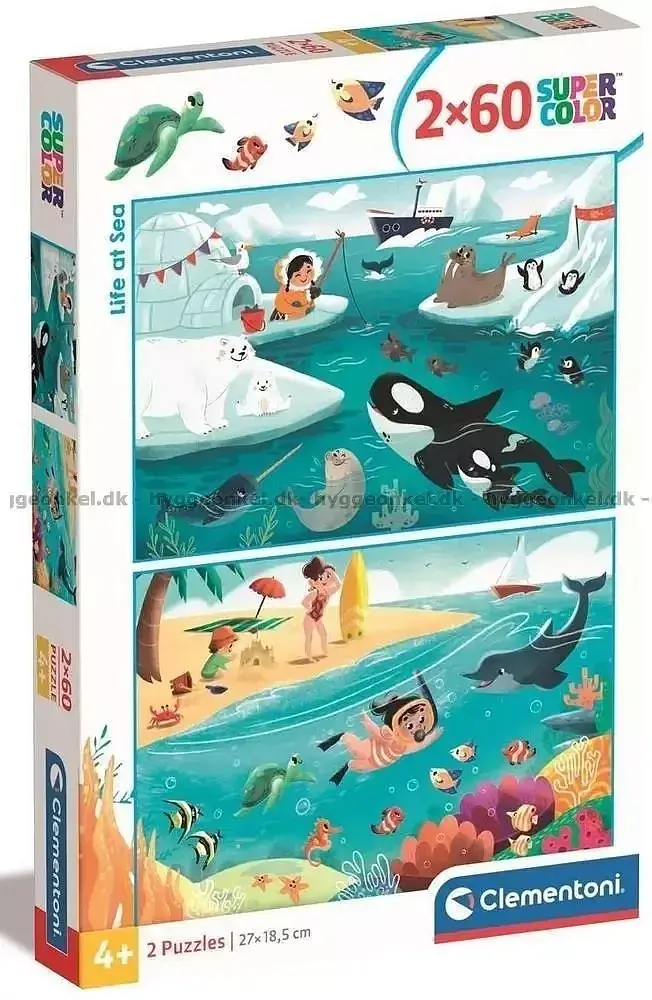 Puzzle 2 x 60 super kolor life at sea 24817