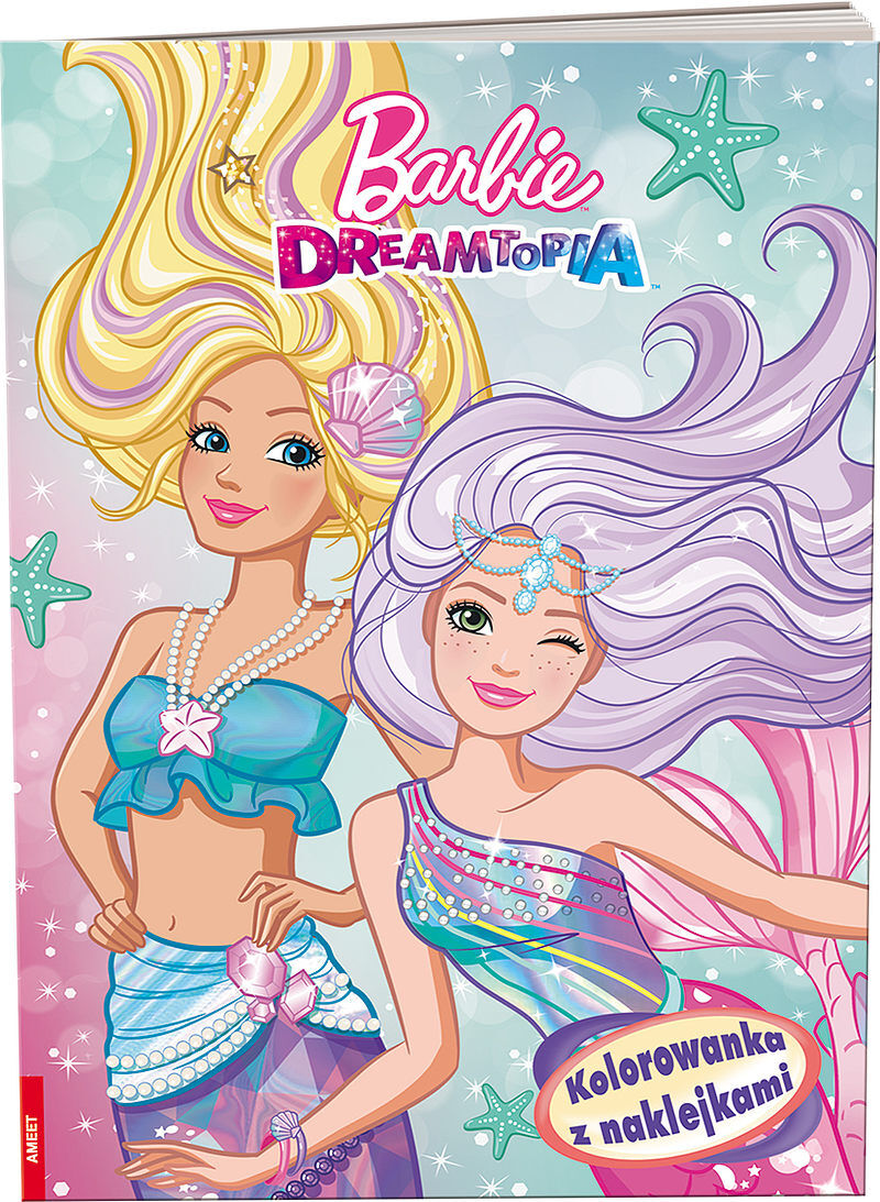 Barbie dreamtopia kolorowanka z naklejkami na-1403