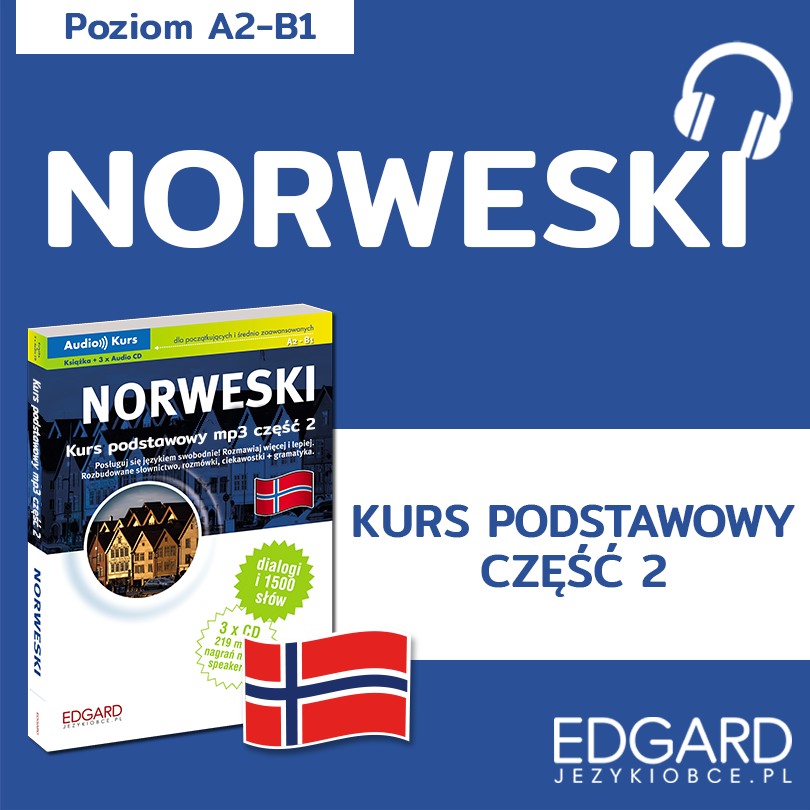 Norweski. Kurs podstawowy mp3 część 2 (audiobook MP3)