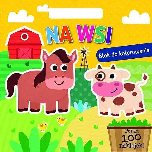 Na wsi. Blok do kolorowania