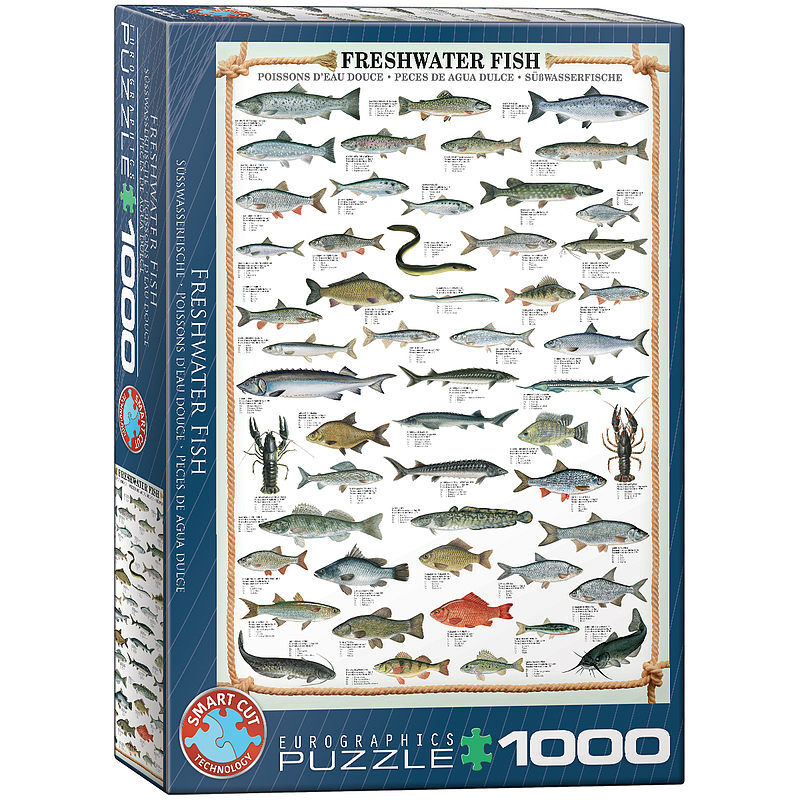 Puzzle 1000 ryby słodkowodne 6000-0312