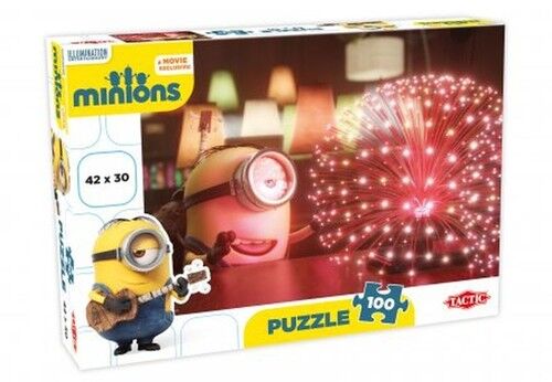 Minionki Puzzle 100 elementów audience czerwona