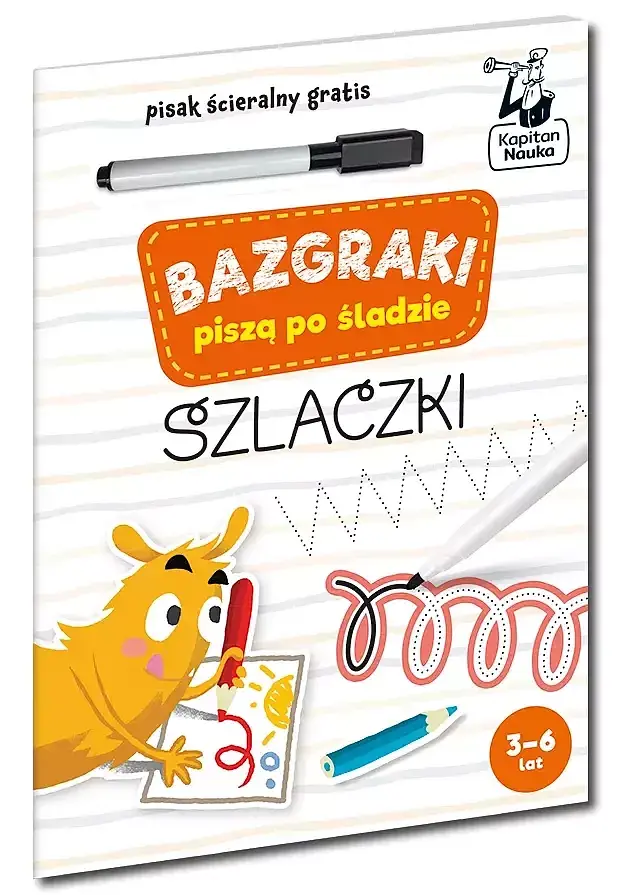 Bazgraki piszą po śladzie. Szlaczki. Kapitan Nauka