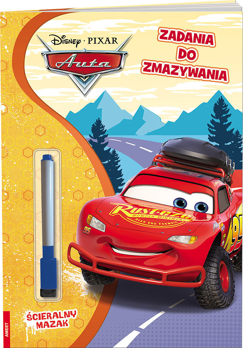 Disney/pixar auta zadania do zmazywania ptc-9109