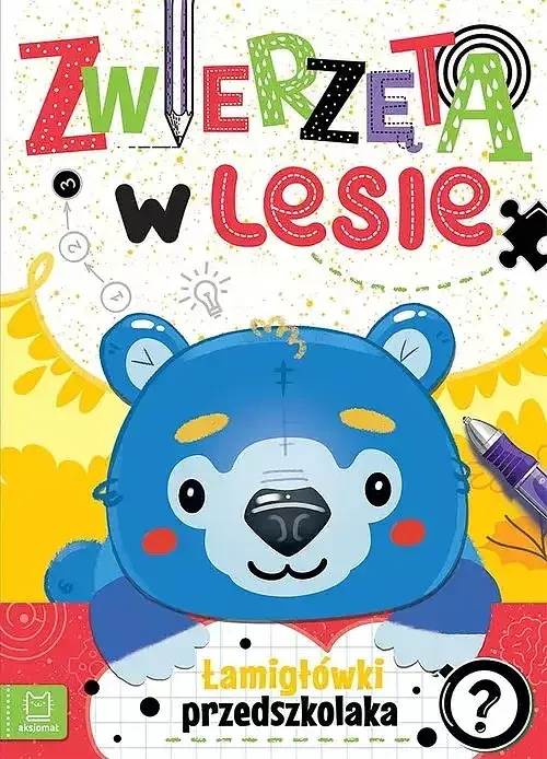 Zwierzęta w lesie. Łamigłówki przedszkolaka