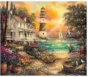 Diamentowa mozaika latarnia morska no-1008296