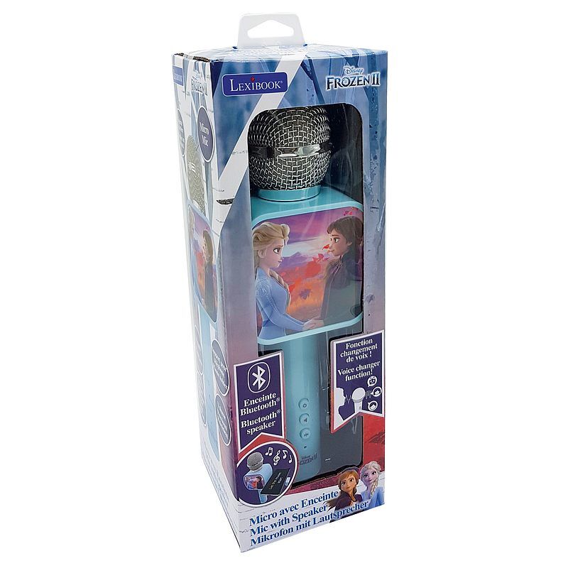 Bezprzewodowy mikrofon do karaoke frozen z wbudowanym głośnikiem bluetooth mic240fz