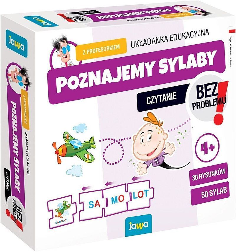 Układanka poznajemy sylaby z profesorkiem