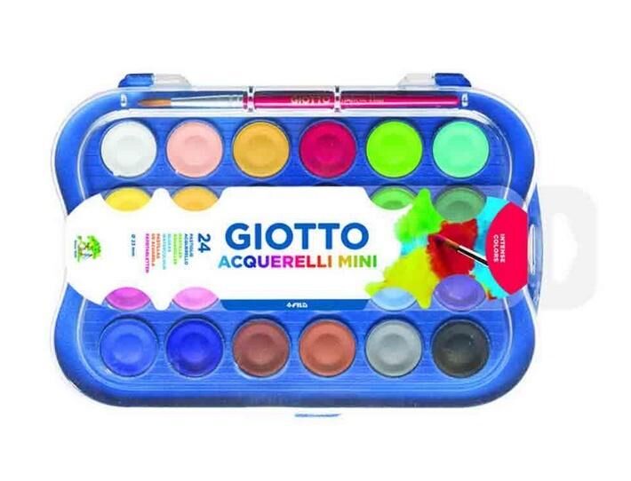 Farby akwarele Giotto Acquarelli Mini 24 kolory