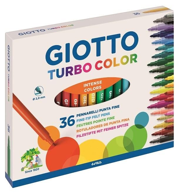 Giotto Flamastry Turbo Color 36 sztuk