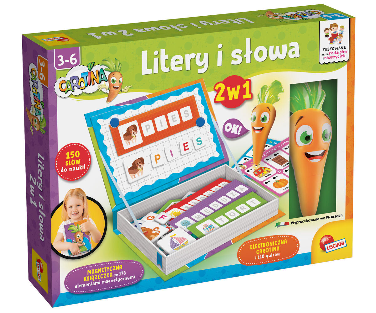 LISCIANI CAROTINA LITERY I SŁOWA 2W1