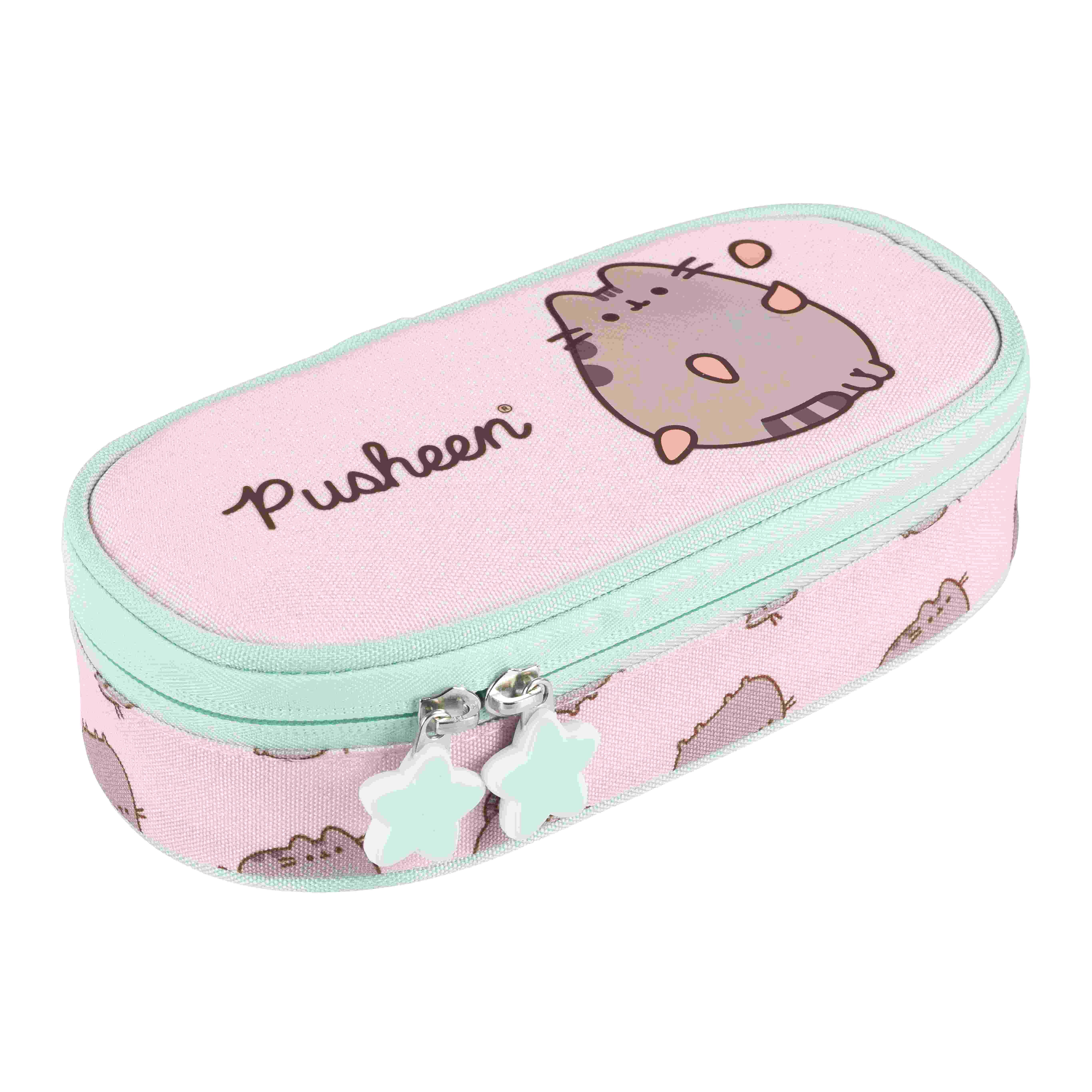 Piórnik saszetka usztywniona z wewnętrzną klapką Pusheen Pink