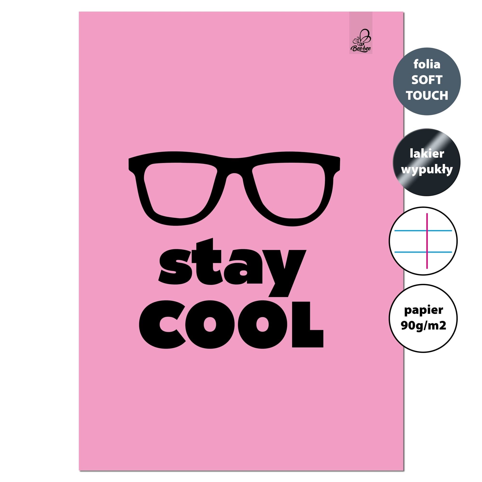 Zeszyt A4 32k.w linie z marginesem Stay Cool 90g