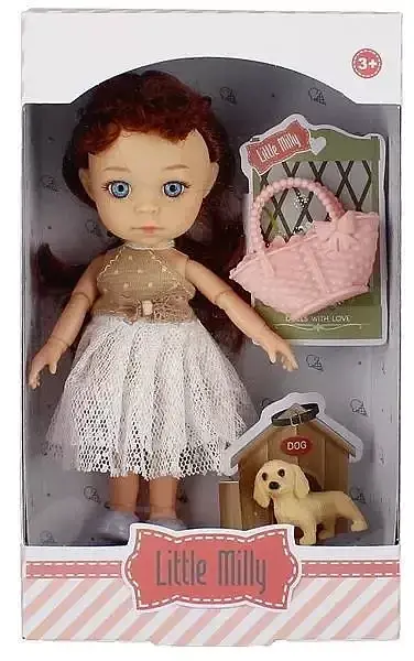 Lalka little milly z akcesoriami 15 cm 1 szt. Mix