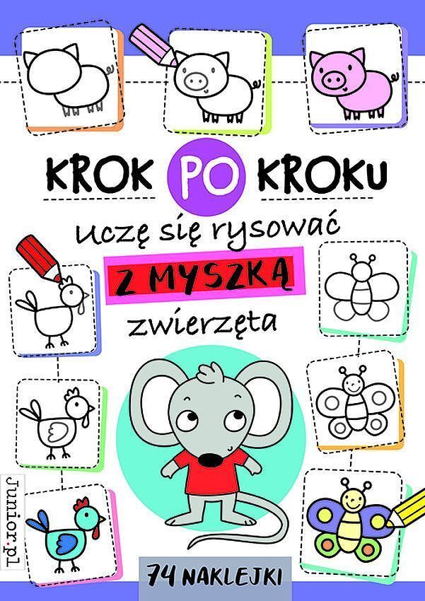 Uczę się rysować z myszką zwierzęta. Krok po kroku