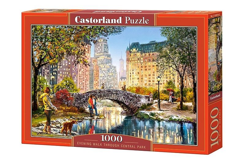 Puzzle 1000 wieczorny spacer po central parku