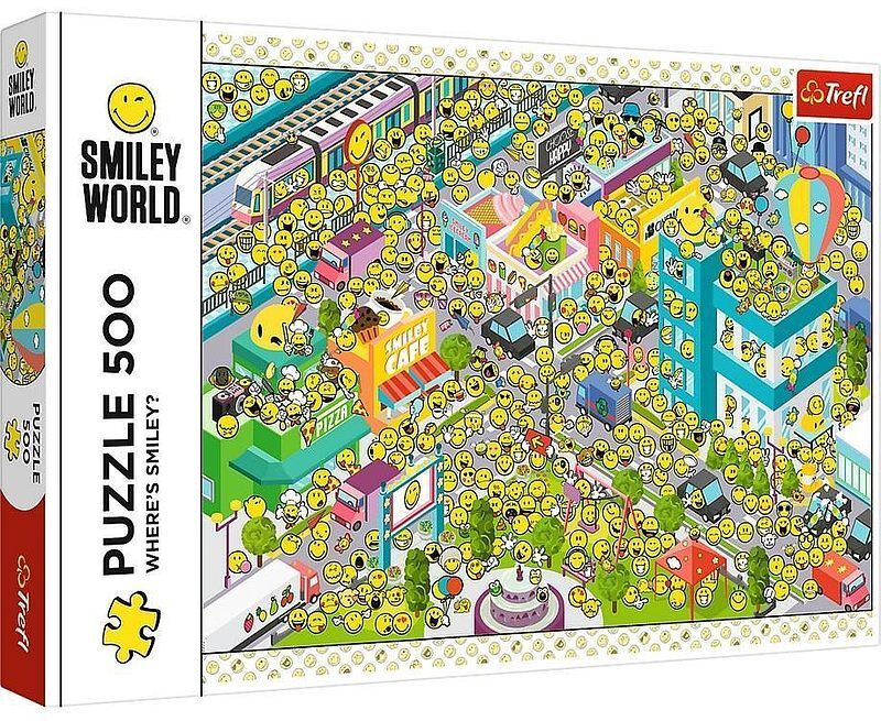 Trefl puzzle 500 Gdzie jest Smiley