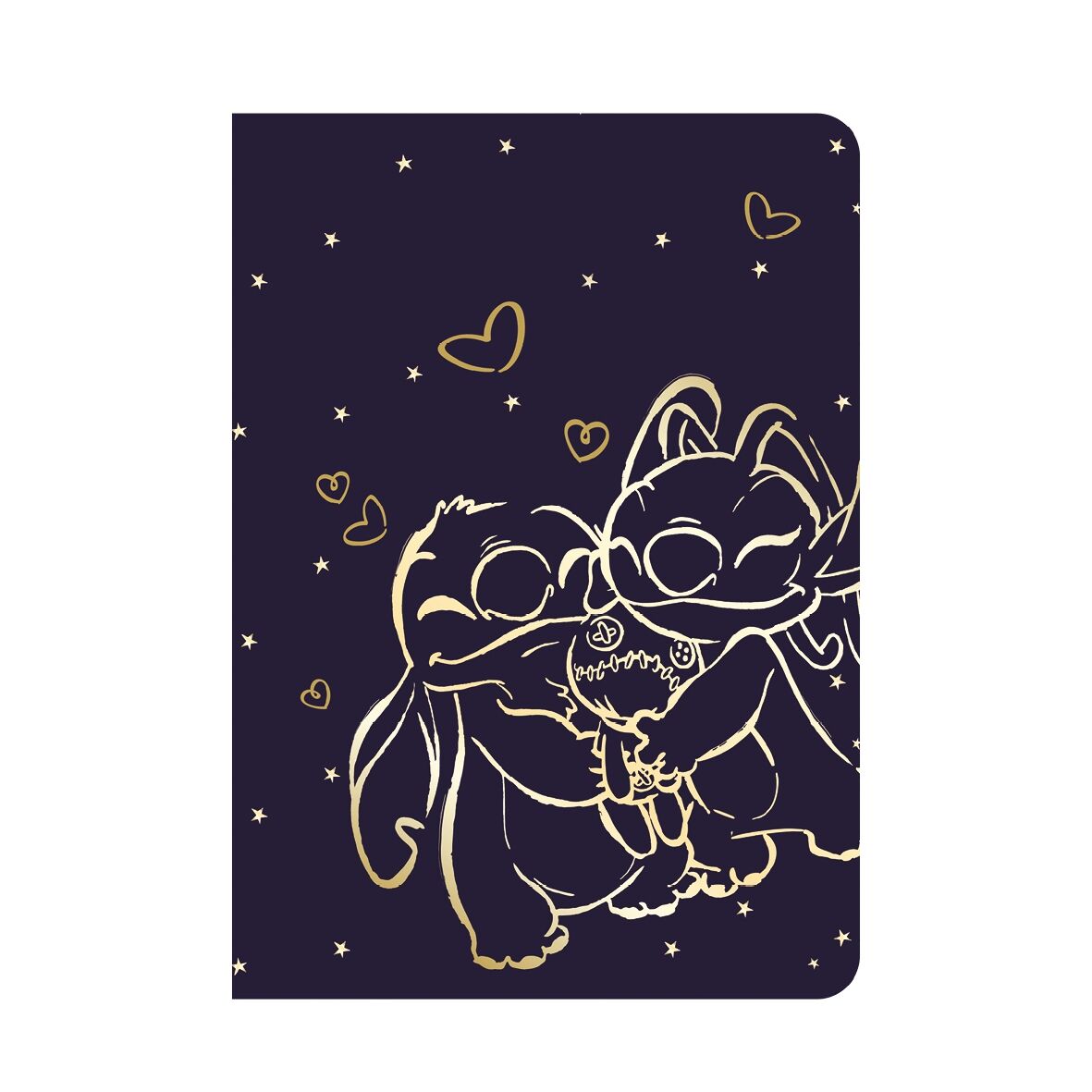 Zeszyt A5 60 k. linia Disney Gold Stitch wzór 1