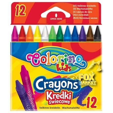 Kredki colorino kids świecowe 12 kolorów