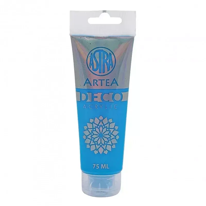 Farba akrylowa deco artea 75 ml tuba neonowy niebieski