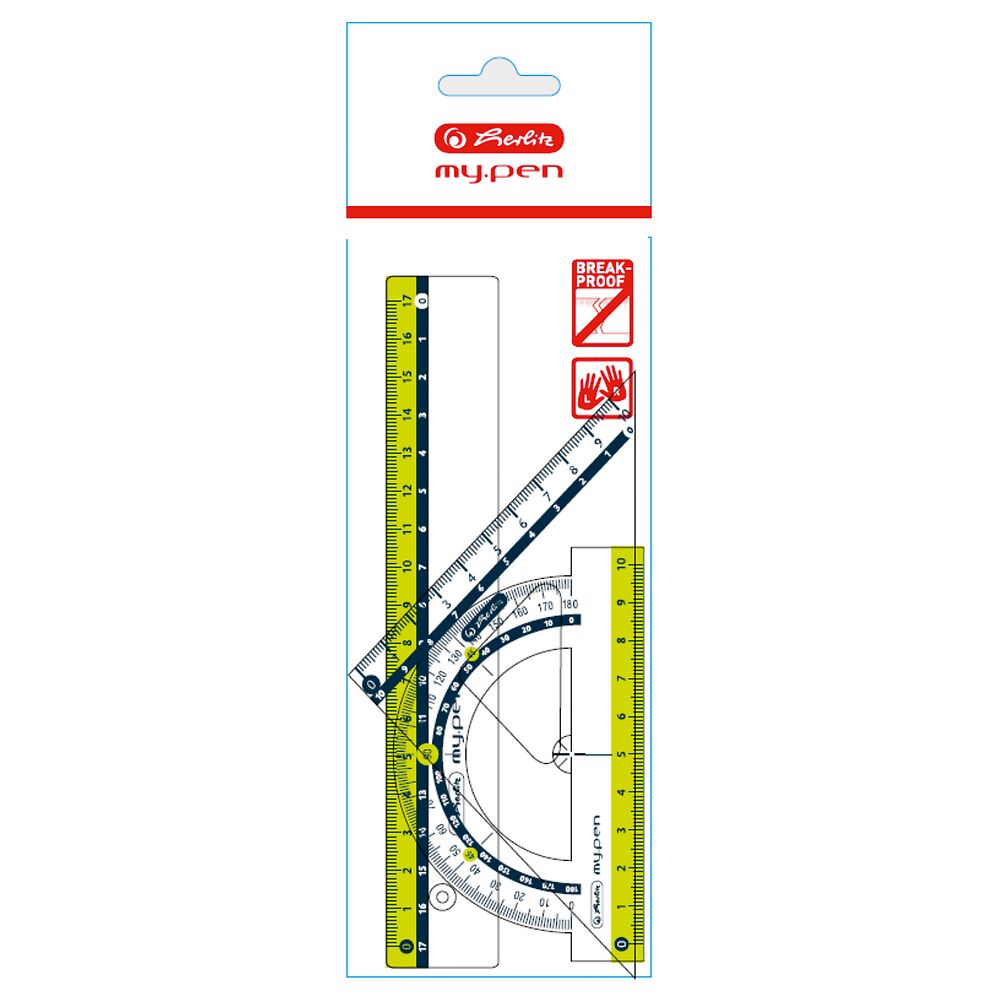 Komplet geometryczny Herlitz 3-częściowy