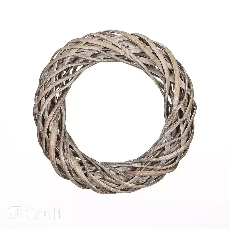 Wianek wiklinowy szary 25 cm
