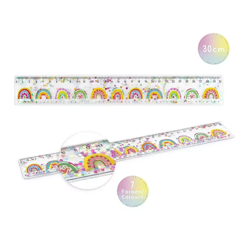 Linijka z brokatem good feelings 30cm